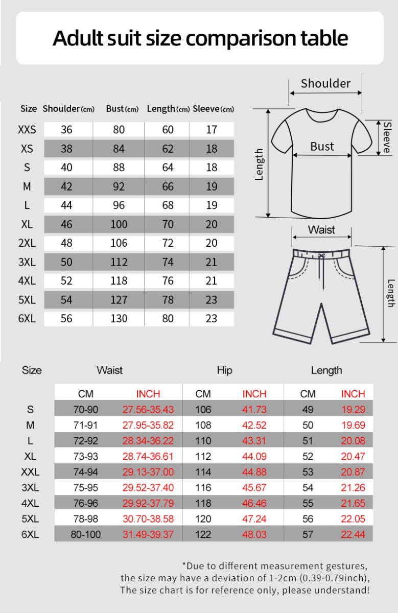 TZX896★男性　女性　ツーピースのTシャツ　スーツ　ヨーロッパ　アメリカのスタイル　美しいパターン　3Dデジタル印刷　夏　2022　19_画像2