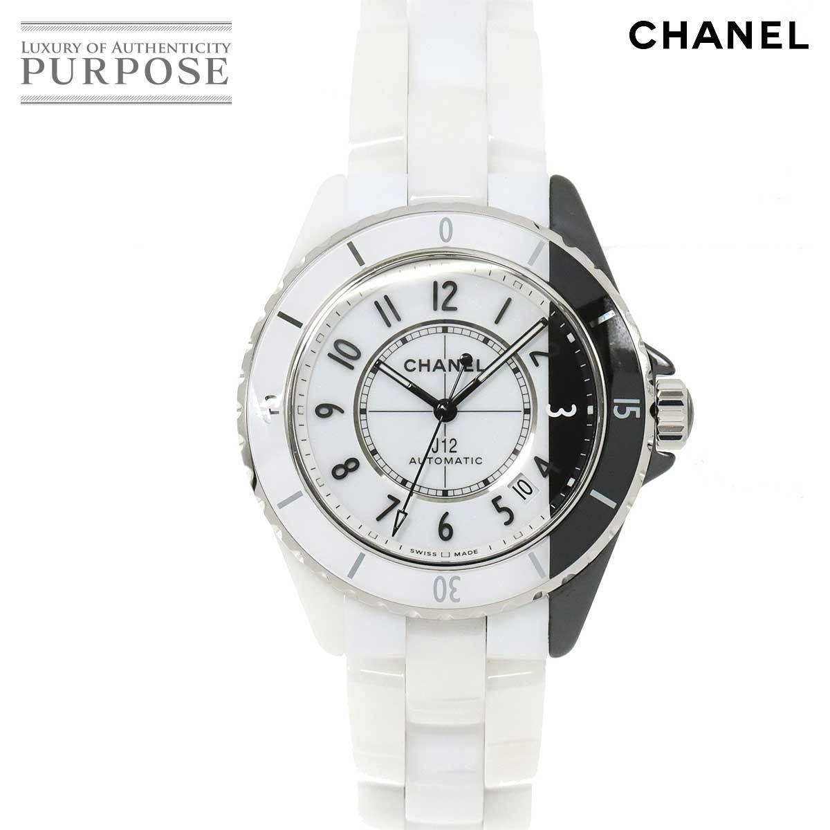  as good as new Chanel CHANEL J12paladoks38mm H6515 men's wristwatch Date white ceramic self-winding watch paradox 90192483