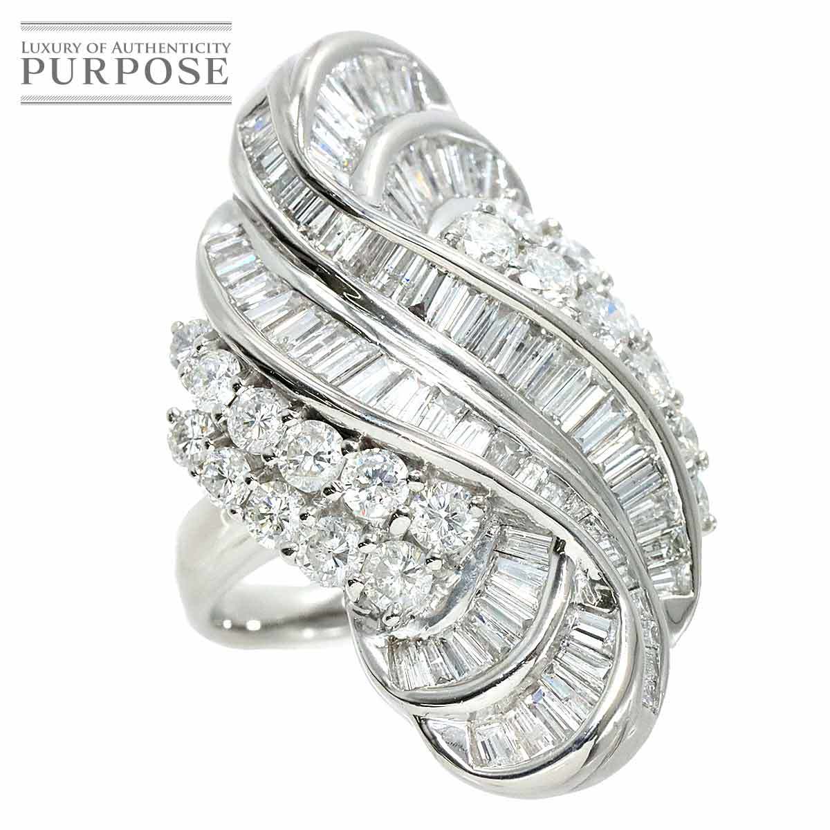 リング 15号 ダイヤ 5.00ct Pt プラチナ 指輪 Diamond Ring 90191872