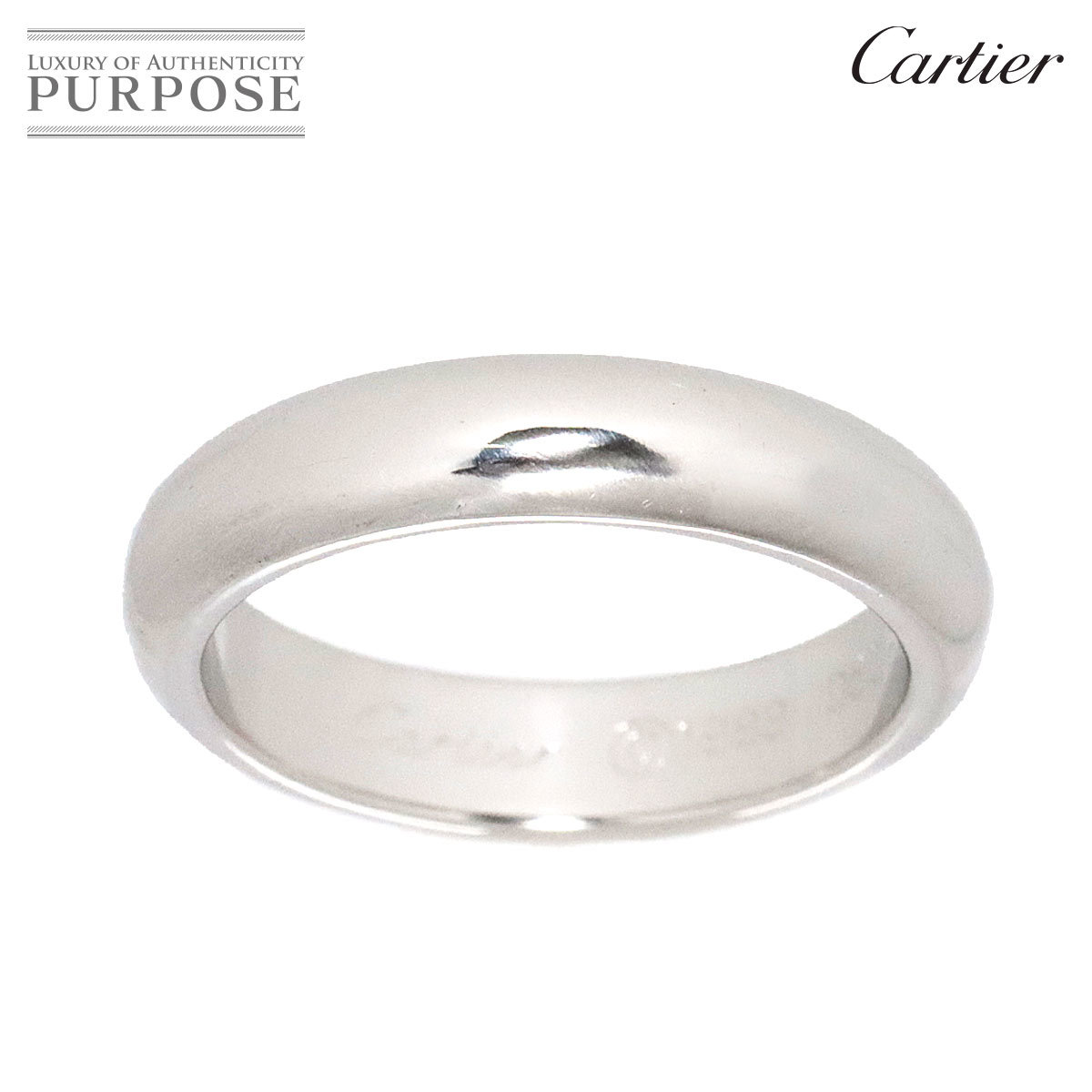 カルティエ Cartier クラシック #50 リング Pt950 プラチナ 幅3.9mm 指輪 Classic Ring 90169666