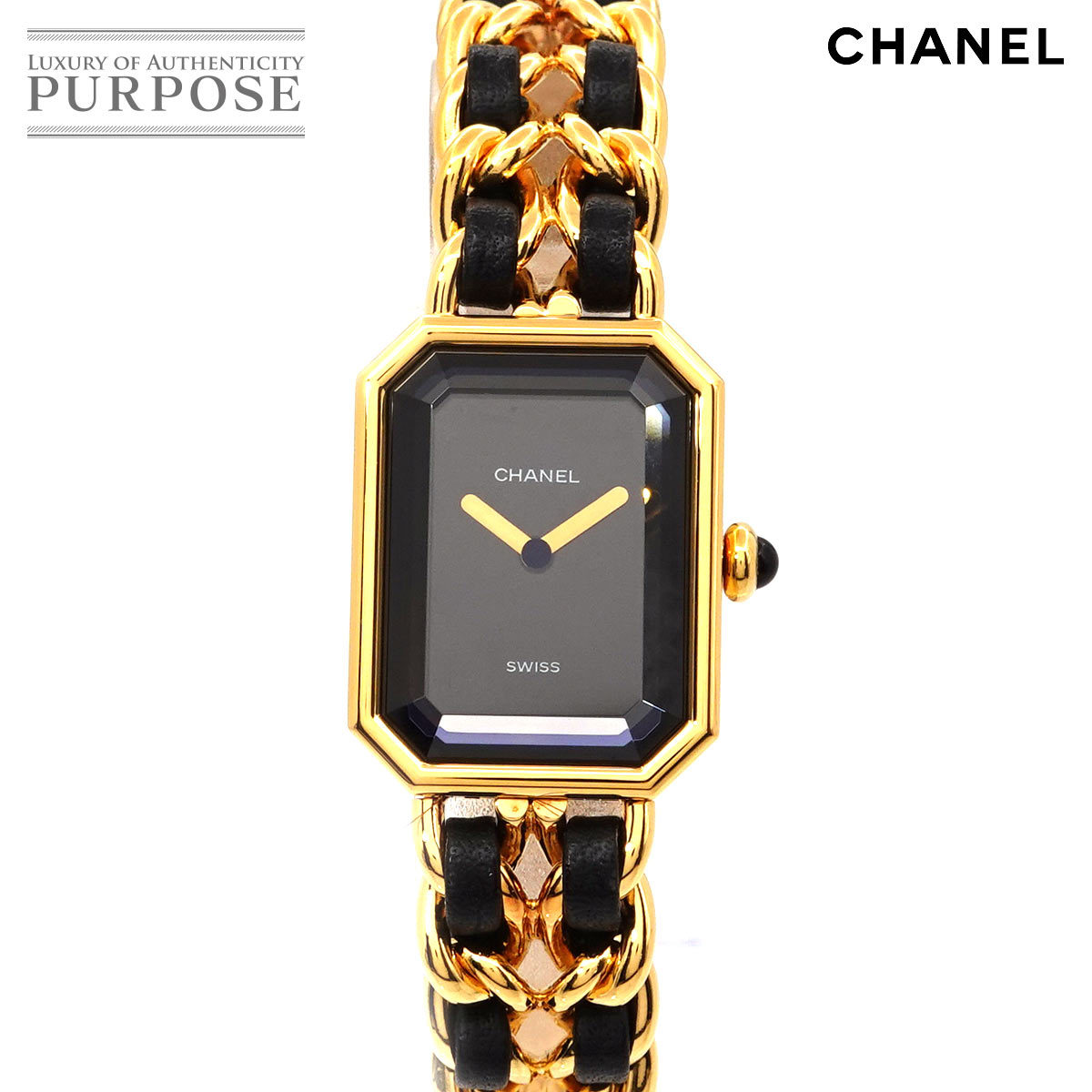 新到着 シャネル Chanel プルミエール 黒 高級 チェーン ドレス