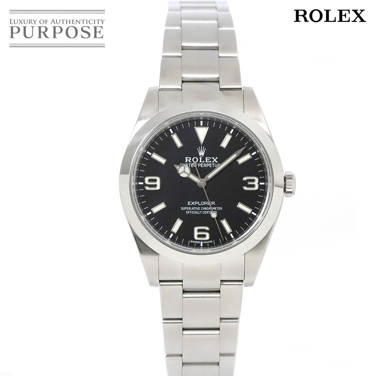 ロレックス ROLEX エクスプローラ1 214270 ランダム ルーレット メンズ 腕時計 ブラック 文字盤 自動巻き ウォッチ Explorer I 90196814