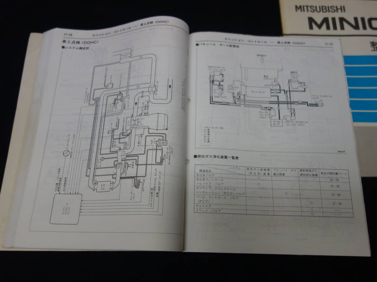  Mitsubishi Minica H21V/H26V/H21A/H26A/H22V/H27V/H22A /H21A/H27A/H26A/H22VW type инструкция по обслуживанию /книга@ сборник / приложение 2 шт. совместно 