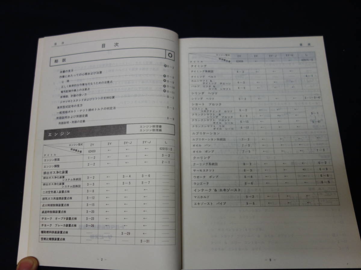 【昭和57年】トヨタ ハイエース H50 / H60 / H70系 修理書 / 本編 【当時もの】_画像2