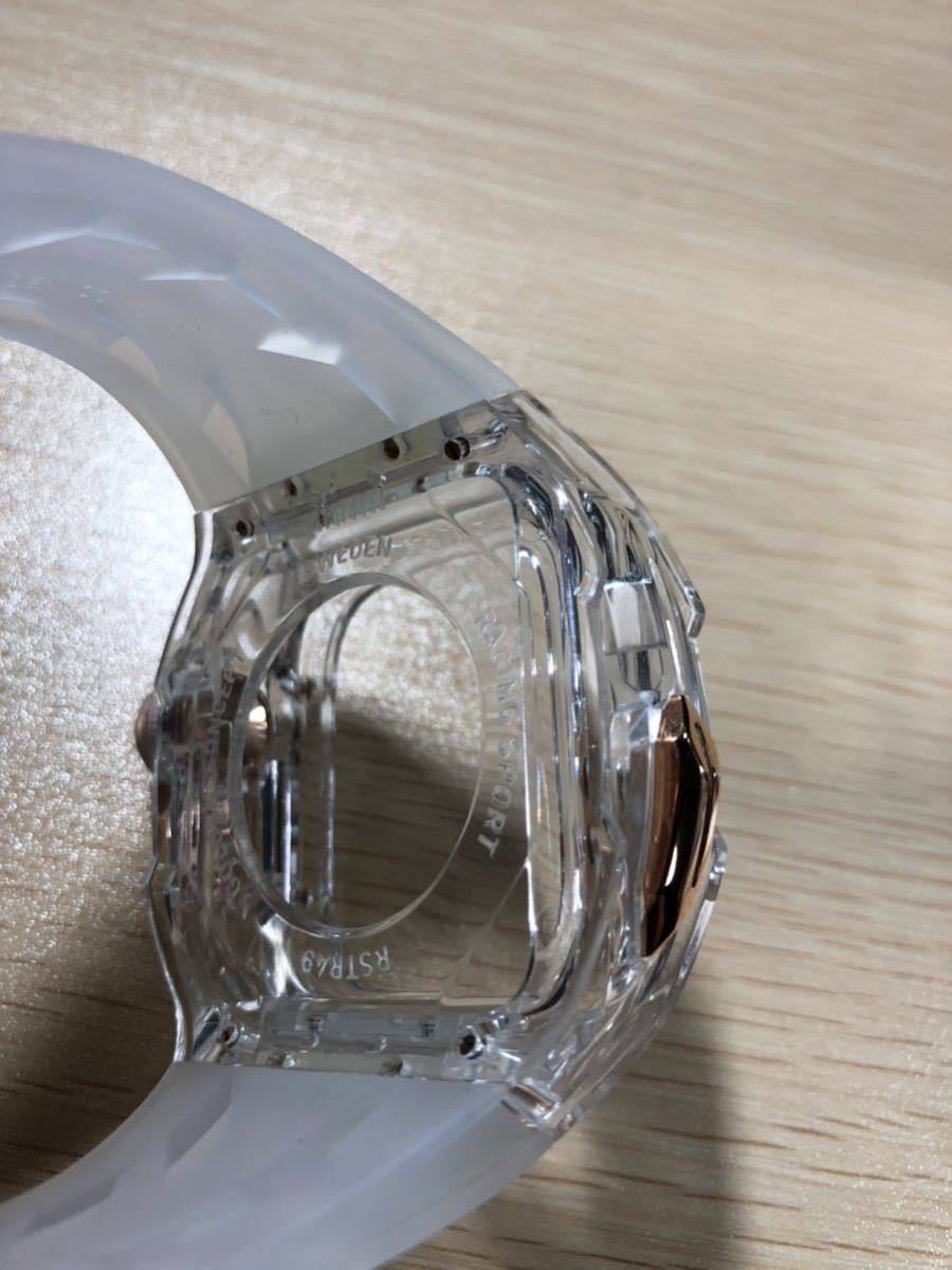 ほぼ新品 ゴールデンコンセプト AppleWatch ultra case crystal Rose RSTR49 49mm goldenconcept アップルウォッチ　ウルトラ ケース_画像5