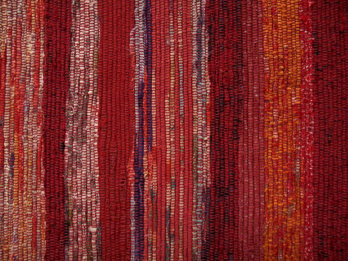 ＜12＞裂き織り　絹　手織り　手作り材料に_画像6