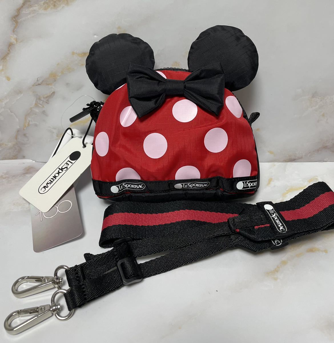 レスポートサック MINNIE CROSSBODYディズニー100クラブミニー ショルダーバッグ