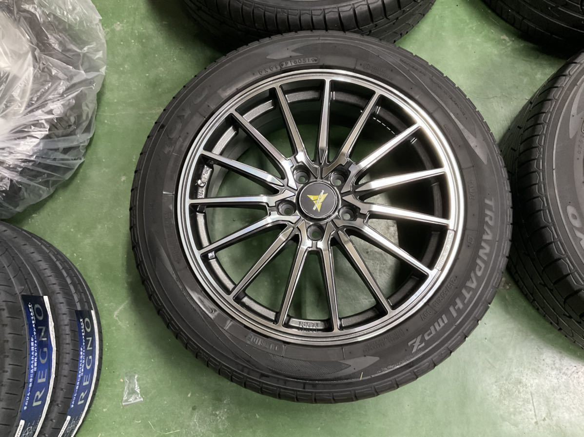 ウェッズ　ノヴァリス　ビオンド FL 18インチ　タイヤホイール　215/55R18 ホイール新品　タイヤ中古　50エスティマ　MPV オデッセイ_画像5