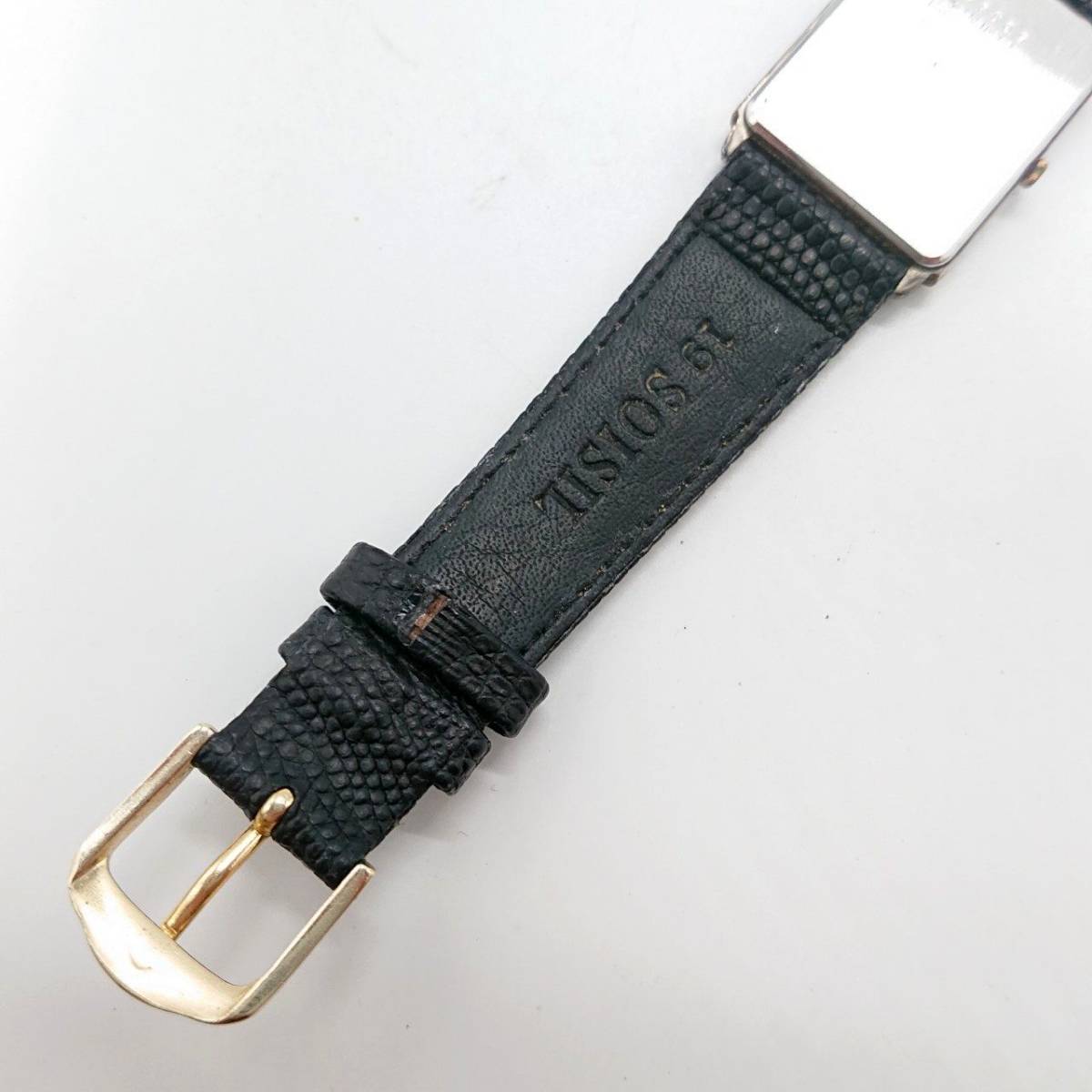 【電池切れ】SEIKO セイコー クォーツ 腕時計 黒文字盤 レザーベルト レディース 7430-5630 6D0448