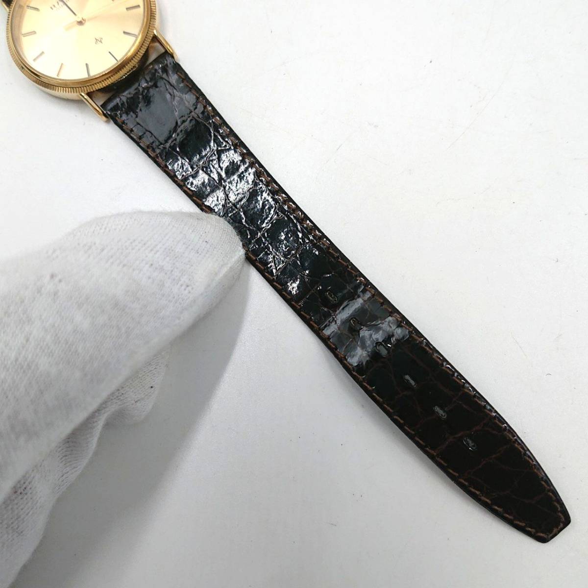 電池切れ/定革欠損】RADO ラドー クォーツ 腕時計 ゴールド文字 電池切れ/定革欠損】RADO ラドー クォーツ 腕時計 ゴールド文字