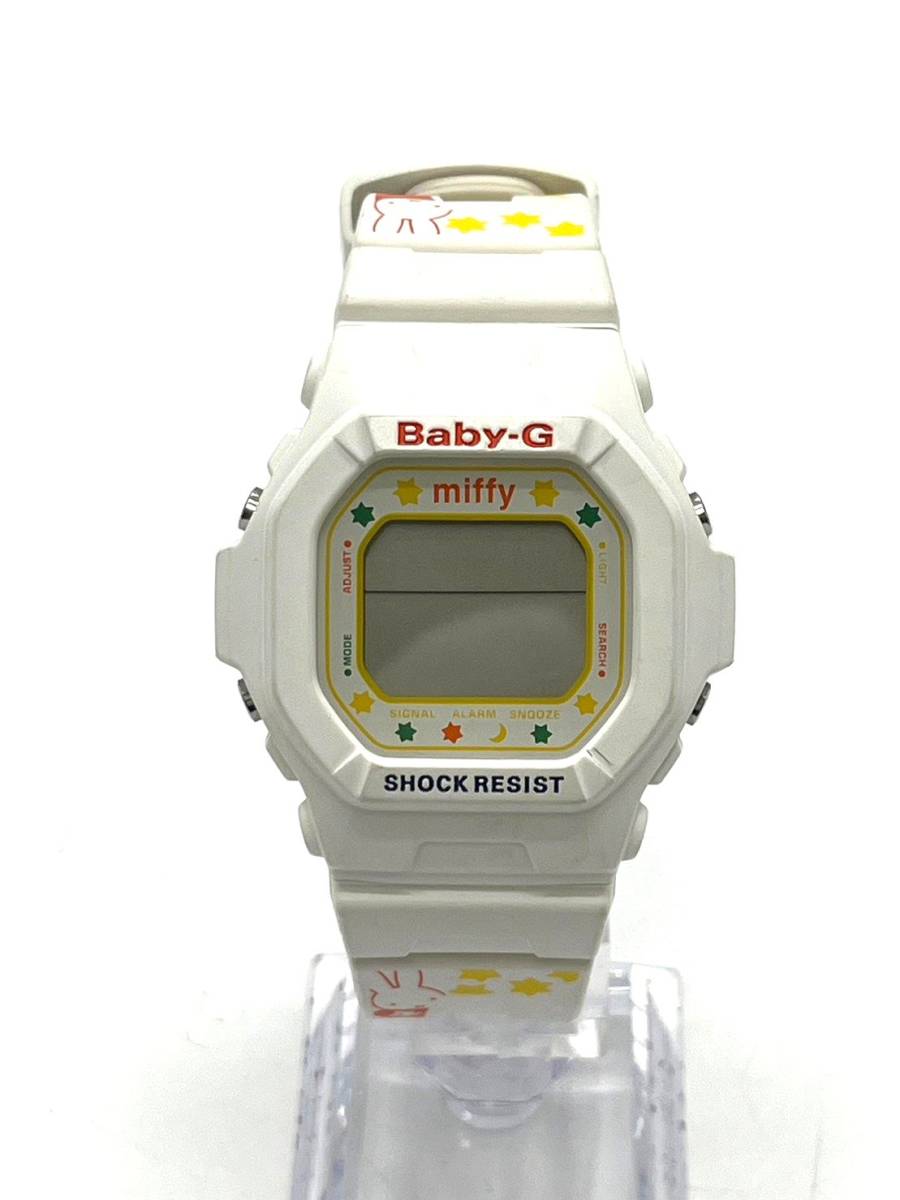 【電池切れ】CASIO　カシオ　ベビーG BG-5600BK ミッフィー55周年限定 ホワイトボディ ピンク文字盤 CASIO Baby-G miffy