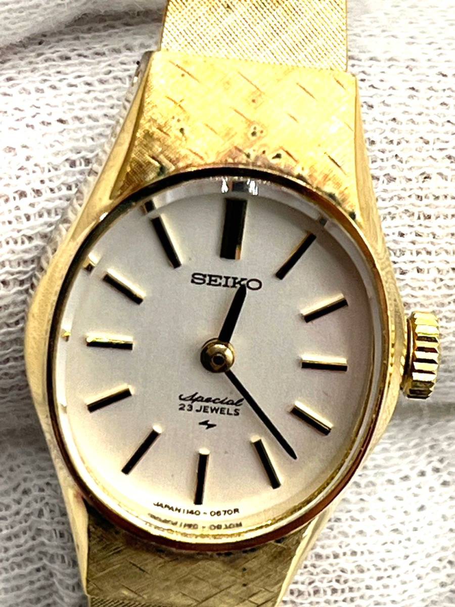 SEIKO 腕時計 ゴールド 手巻き 23ジュエリー-