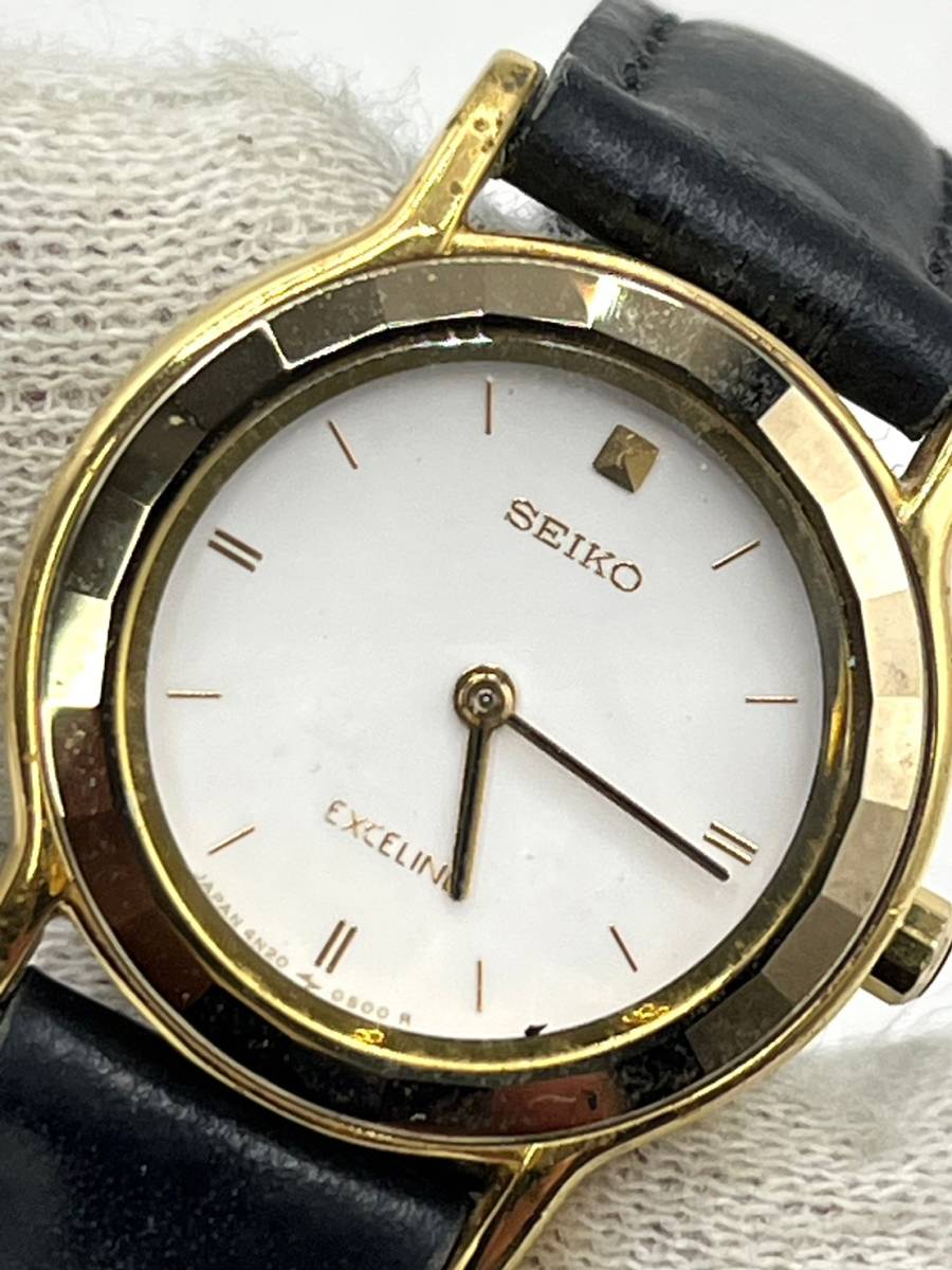 電池切れ】SEIKO セイコー 4N20-0280 エクセリーヌ クォーツ腕時計