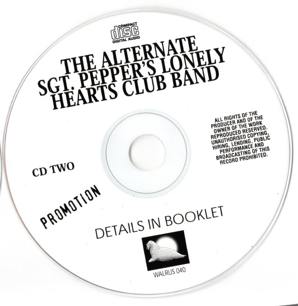 2CD【(WALRUS) ALTERNATE SGT.PEPPER'S (1999年製)】Beatles ビートルズ_画像7