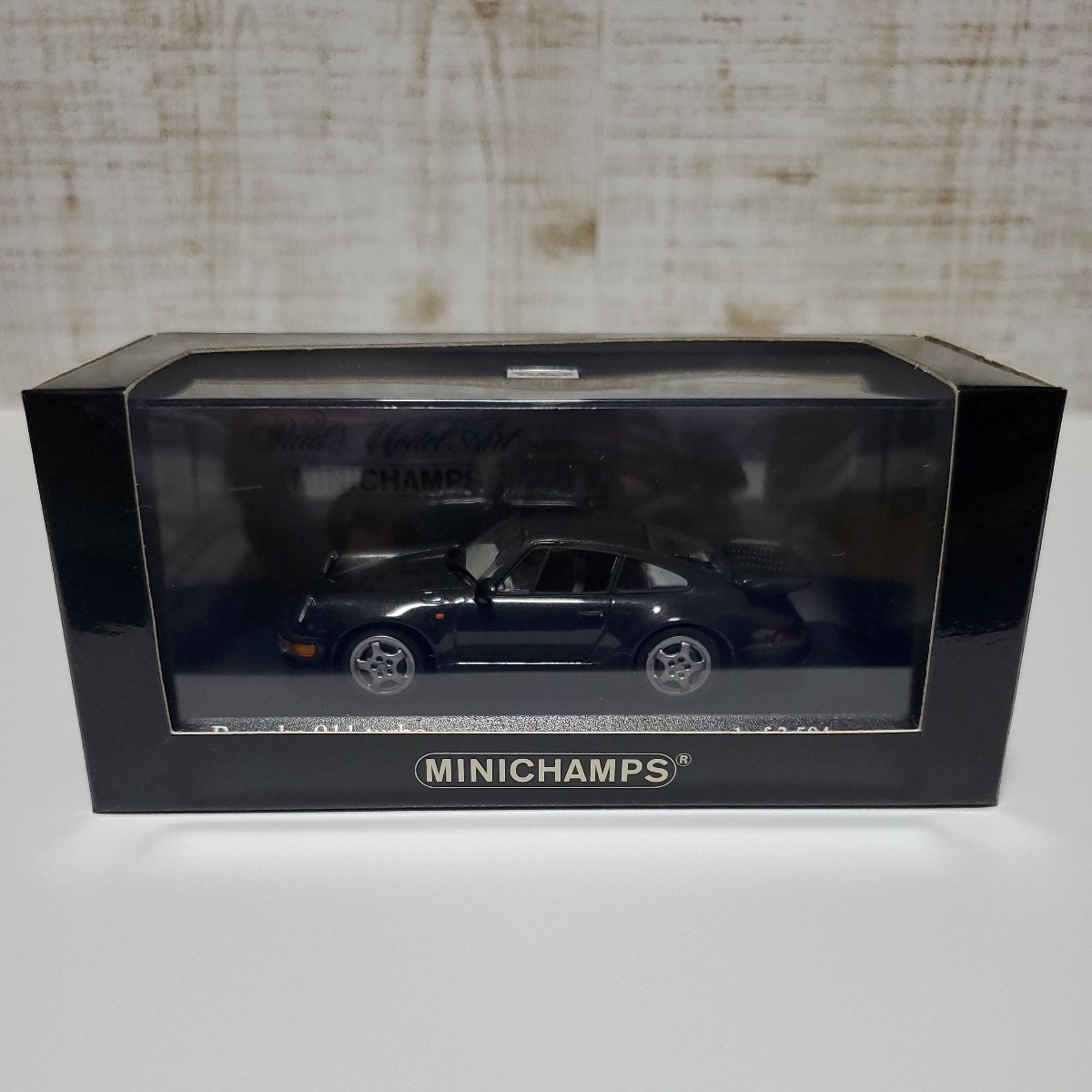 1/43 ミニチャンプス MINICHAMPS ミニカー/Porsche 911 turbo 1990 Schwarz metallic/ポルシェ 911 ターボ ブラックメタリック_画像7