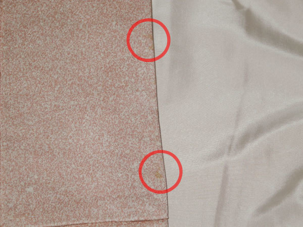 正絹 新品・未着用 袖丈長め 付下＋正絹襦袢セット ハギレ -袷-_画像6