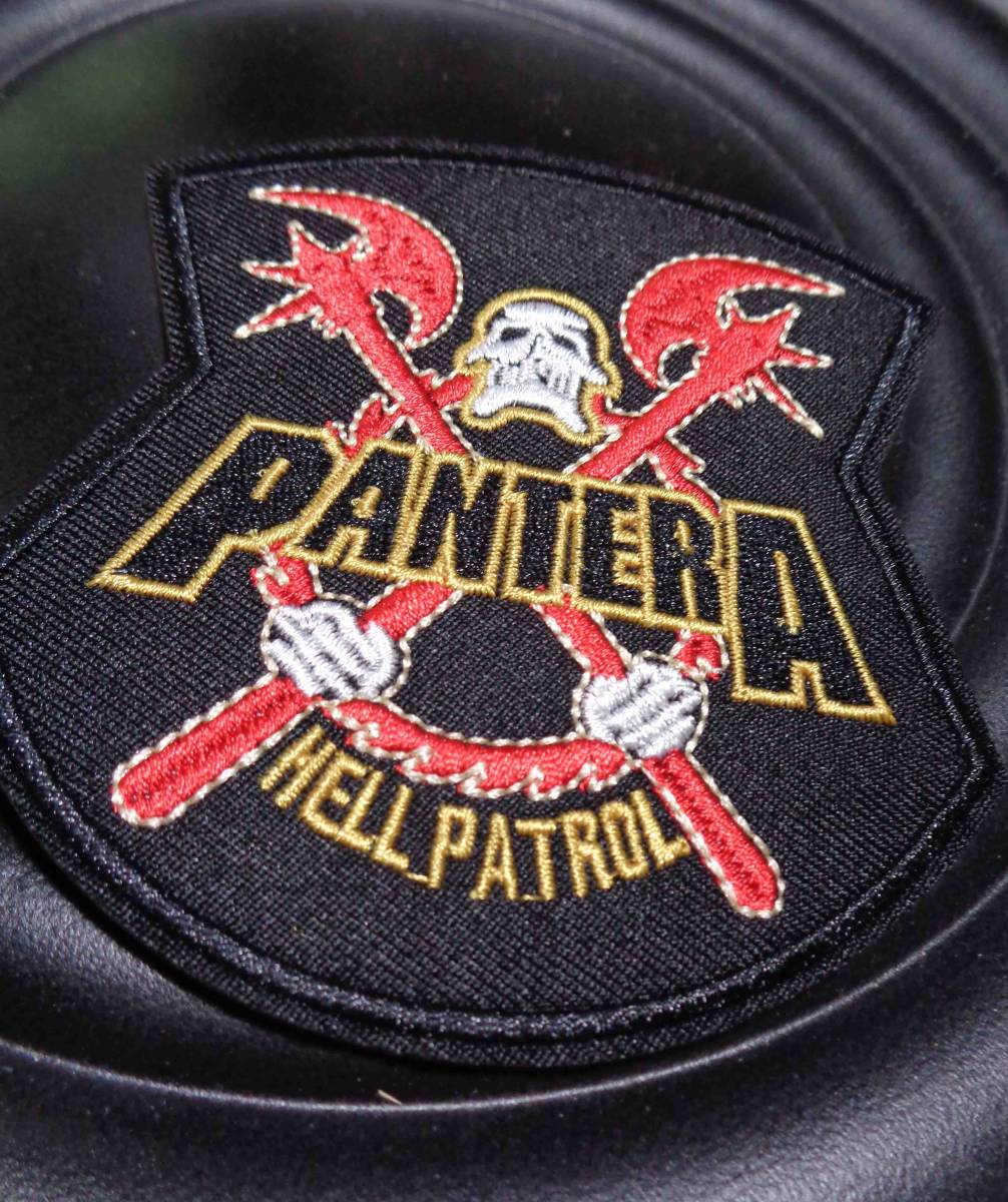 黒◆新品パンデラ　ヘル・パトロールPANTERA HELL PATROLヘヴィメタル　heavy metal ヘビーメタルバンド　ヘビメタ刺繍ワッペン （パッチ）_画像10