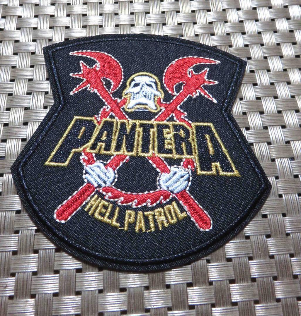 黒◆新品パンデラ　ヘル・パトロールPANTERA HELL PATROLヘヴィメタル　heavy metal ヘビーメタルバンド　ヘビメタ刺繍ワッペン （パッチ）_画像9