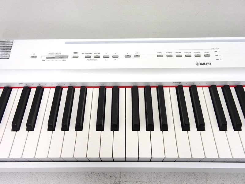 YAMAHA(ヤマハ)電子ピアノ P-125WH ホワイト(88鍵盤/キーボード