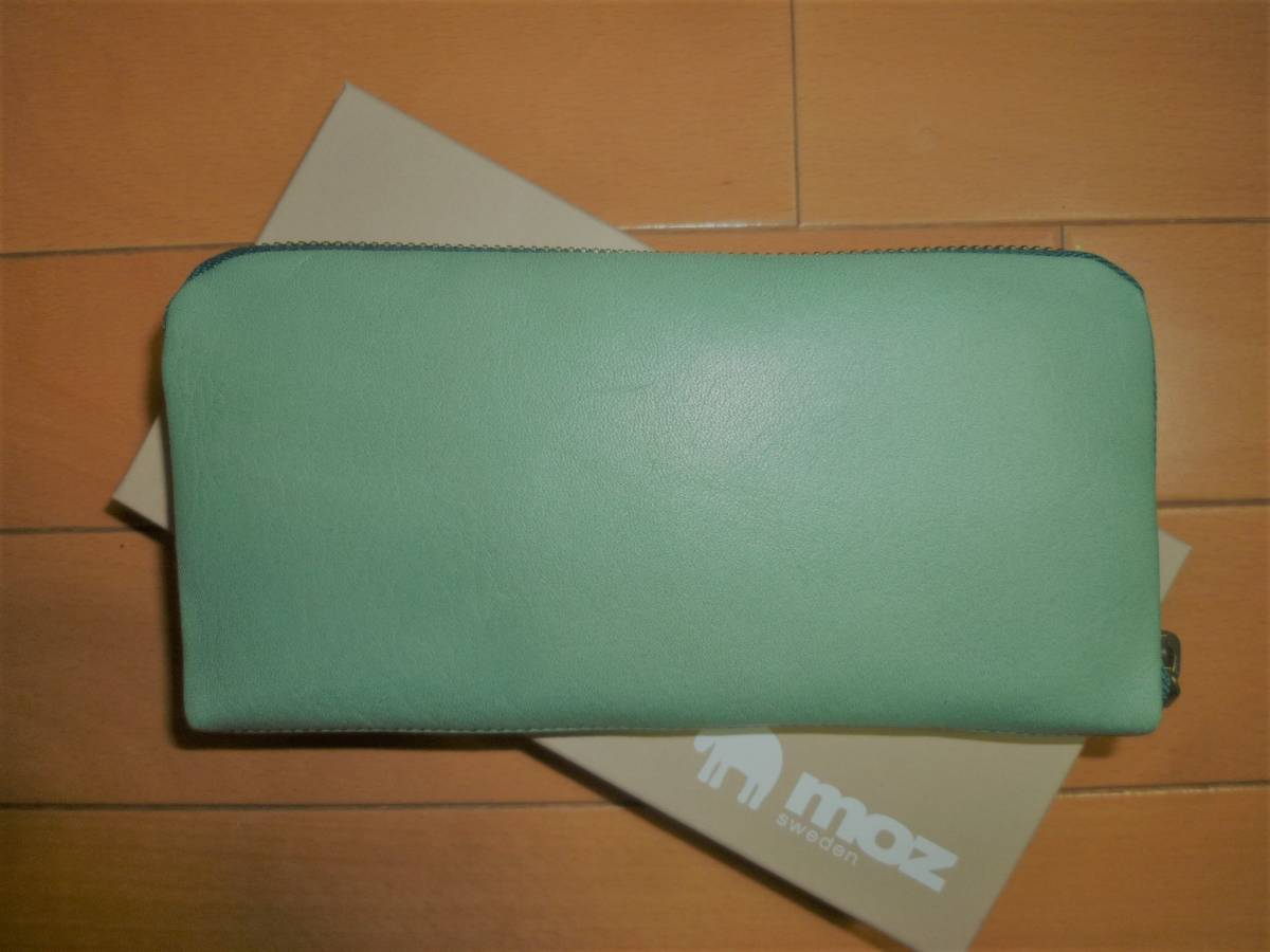 【新品・送料無料】　moz モズ　ラウンド長財布　GREEN