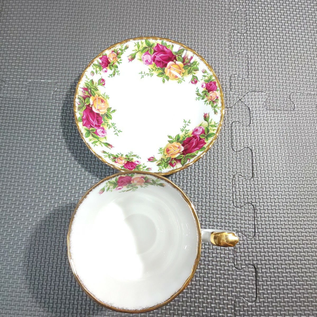 ロイヤルアルバート「オールドカントリーローズ カップ&ソーサー 1客」 ROYAL ALBERT 薔薇 バラ ローズ_画像8