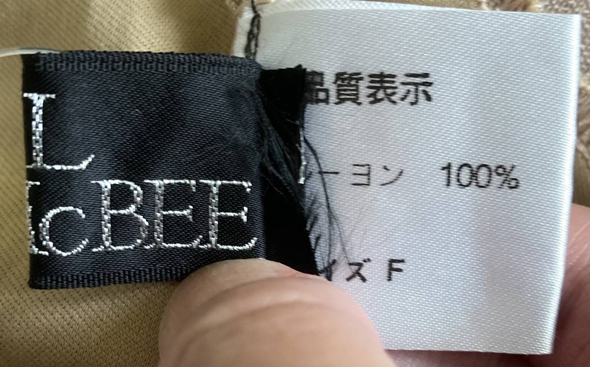 ●レディース　CECIL McBEE スカート　ミニ丈　レーヨン　茶色　サイズM 未使用新品タグ付き　（71）_画像5