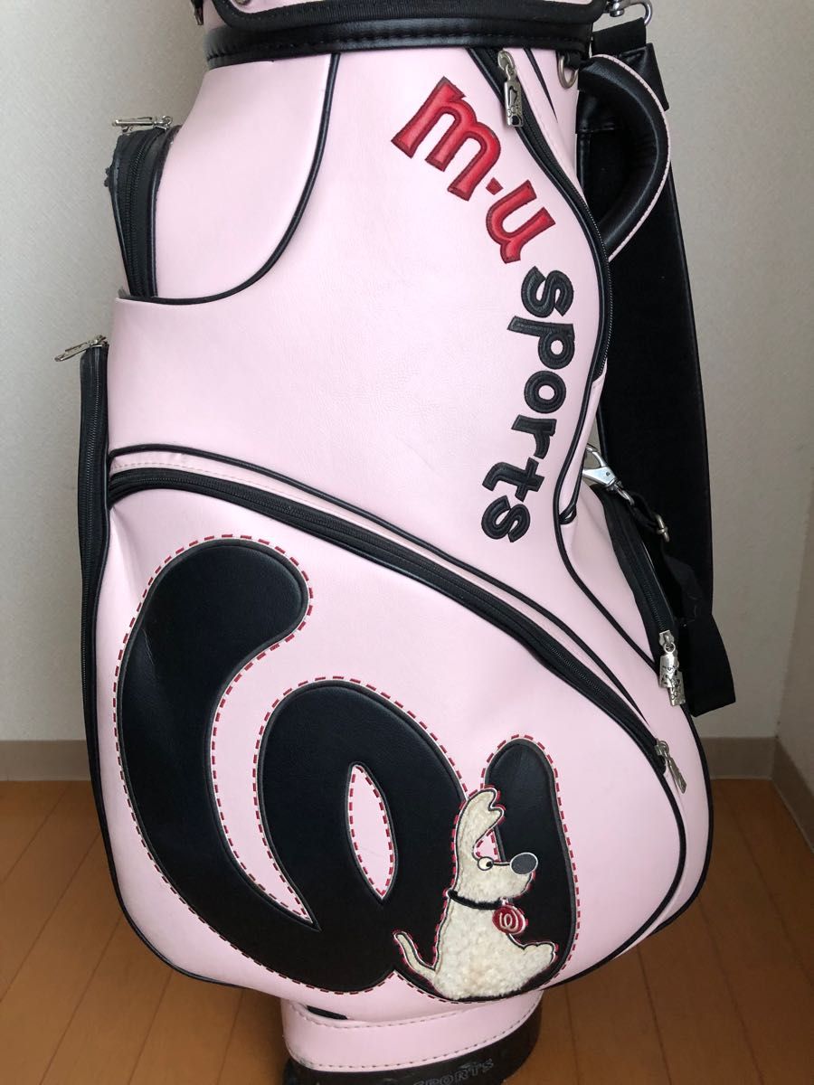 レディース MU SPORTS ウエサコ ヒョウ柄 レオパード キャディバッグ レディース MU SPORTS ウエサコ ヒョウ柄 レオパード キャディバッグ