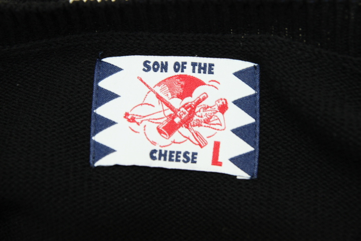 未使用 SON OF THE CHEESE (サノバチーズ) Miami Tee / マイアミ 半袖 サマーニット / Lサイズ / ブラック_画像4