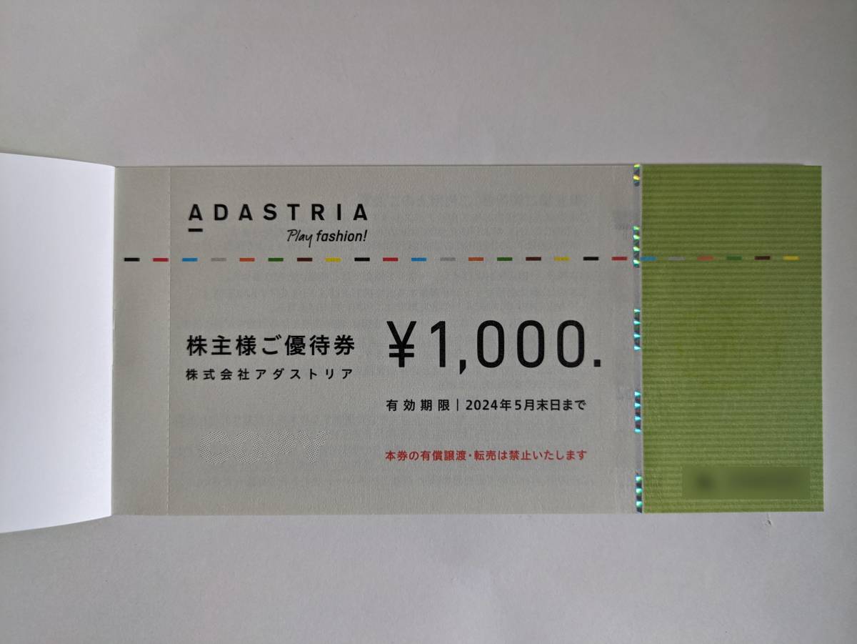 最新アダストリア株主優待券1000-6000円分/ グローバルワーク他-–日本