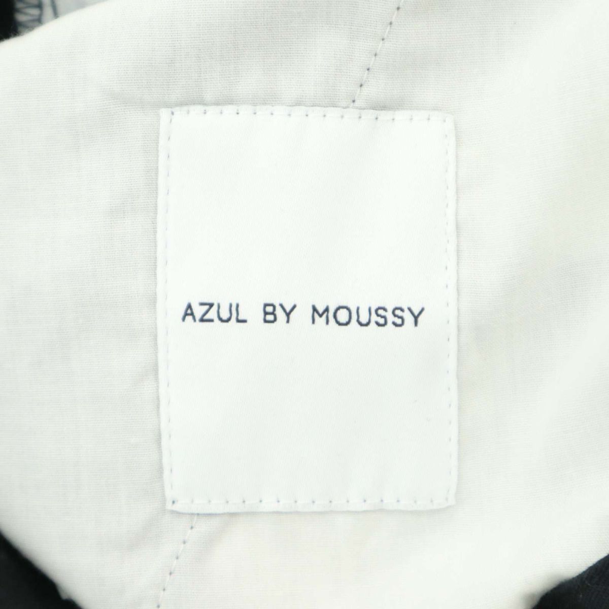 【新品 未使用】 AZUL by MOUSSY アズール マウジー 春夏 麻★ リネン タック入り ハーフ ショート パンツ Sz.L　メンズ 黒　A3B02882_6#P_画像6