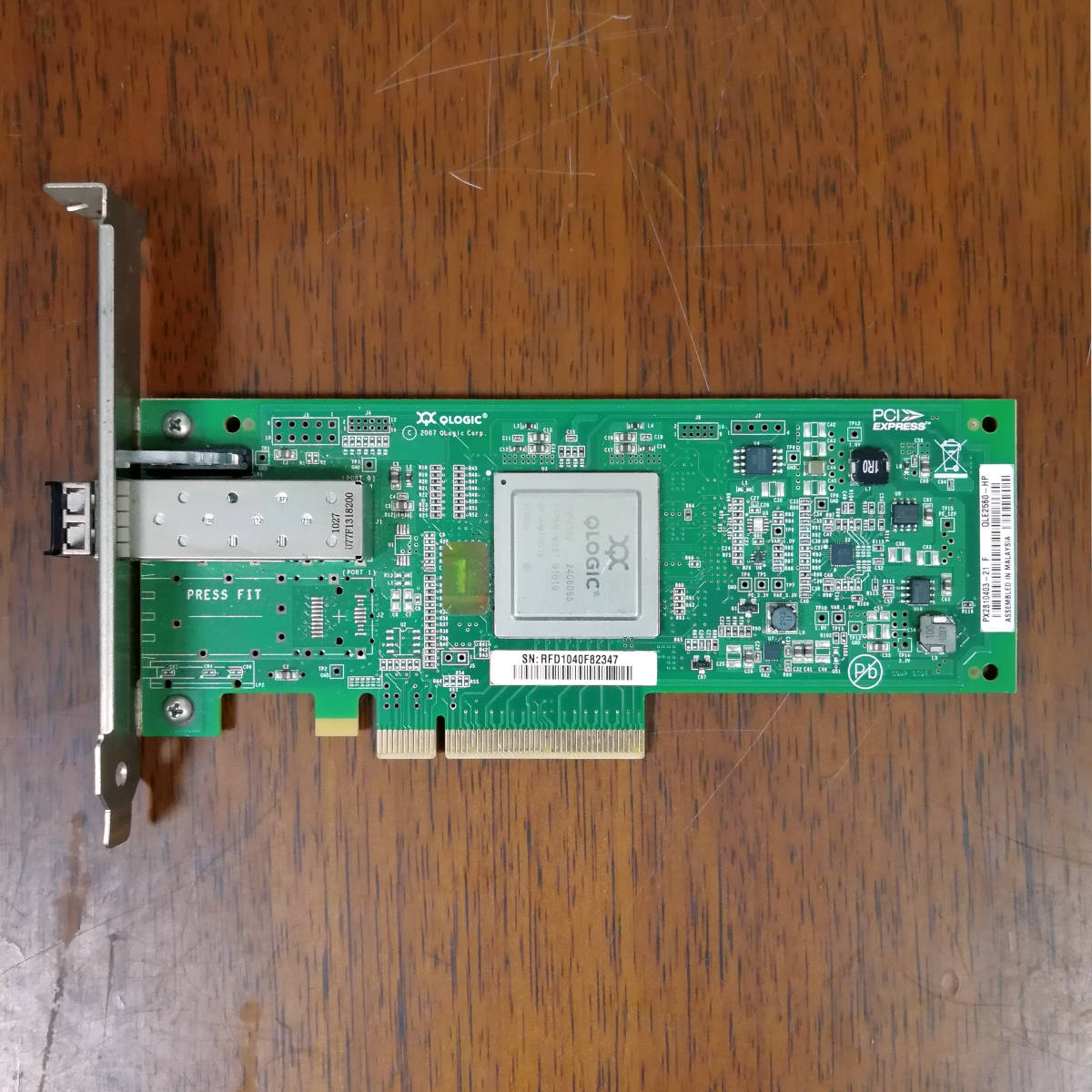HP QLogic QLE2560-HP 8Gb FC HBA | PX2810403-21 489190-001 584776-001  AK344-63002 ISP2532 Fibre Channel カード PCIe x8 [XX#192.1]
