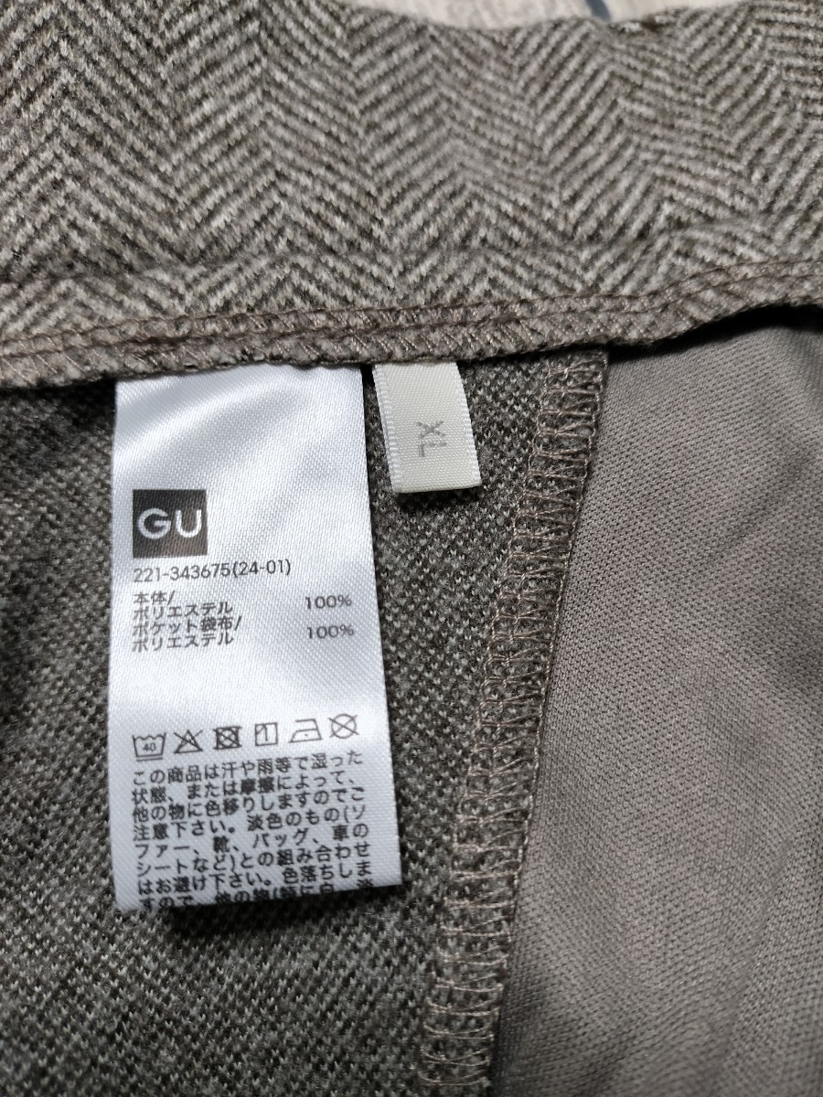 GU ヘリンボーン ショートパンツ XL / ジーユー221-343675(24-01) mkw.tokyo1543の画像9