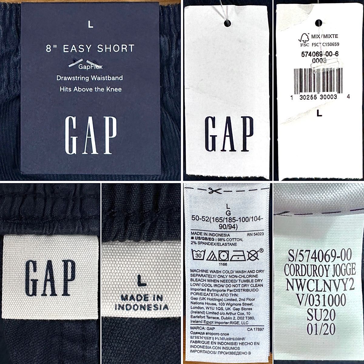 ☆未使用タグ付き☆ GAP ギャップ コーデュロイ ショーツ ハーフパンツ