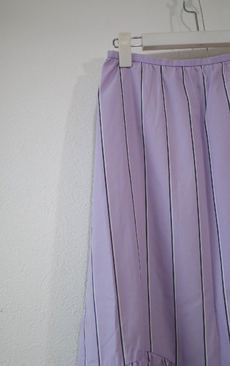* free shipping!2021 year IENA/ Iena * stripe gya The -tia-do skirt / purple // regular price Y15.400* old clothes. gplus Hiroshima 2306r2