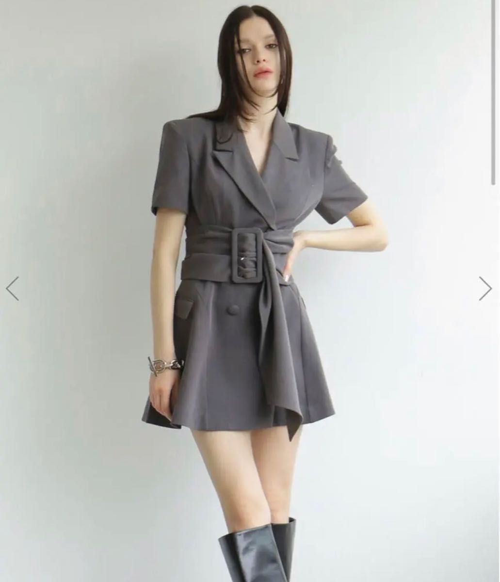 spring jacket onepiece gray melt the lady | noonanwaste.com