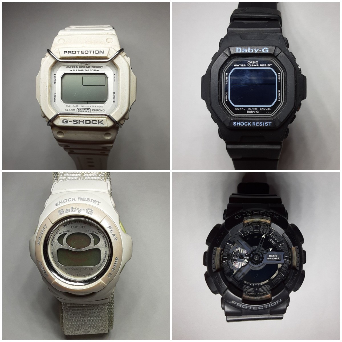 【ジャンク】CASIO/G-SHOCK/まとめ売り/8個/カシオ/ ジーショック/Baby-G/DW-5600CS/DW-9052/DW-5900/DW-5600P/GA-110/等_画像3