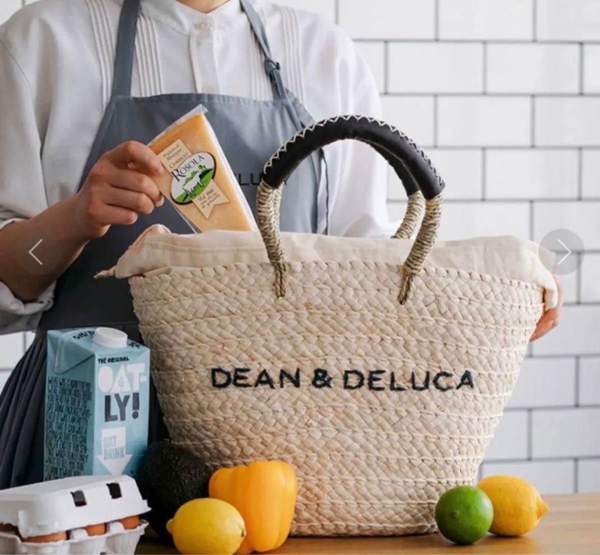 DEAN＆DELUCA×BEAMS COUTURE 保冷カゴバッグ大 未使用品-