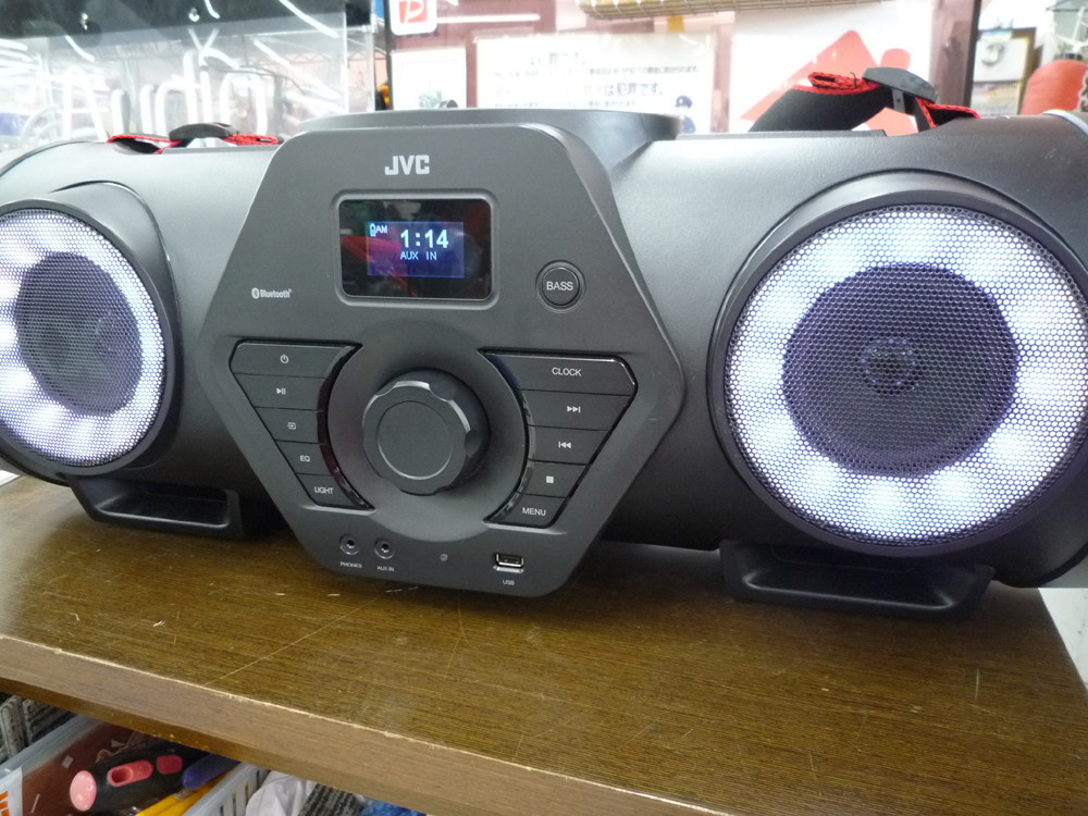 パワードウーハー CD システム JVC RV-NB250BT 2021年製 中古 CD FM