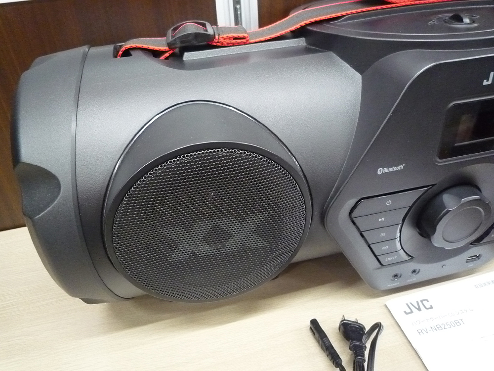 パワードウーハー CD システム JVC RV-NB250BT 2021年製 中古 CD FM