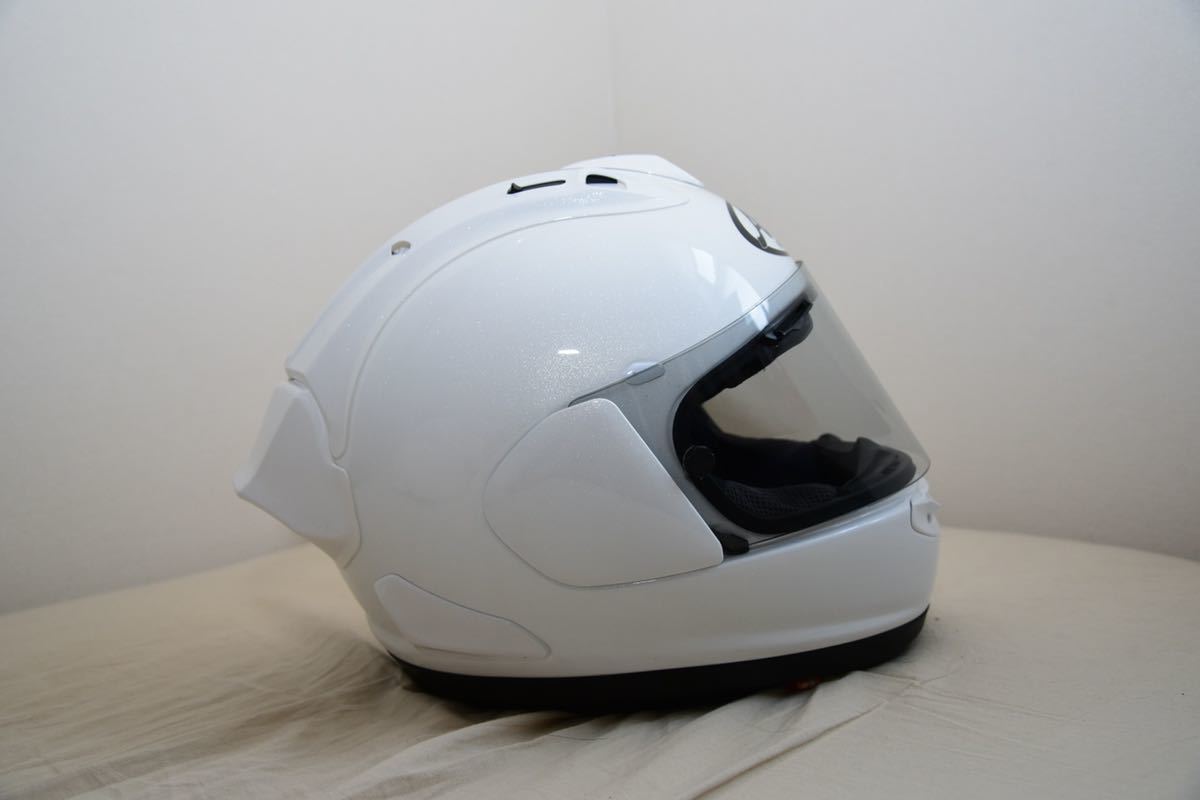 Arai rx7x ホワイト スポイラー、ライトスモークシールド L size