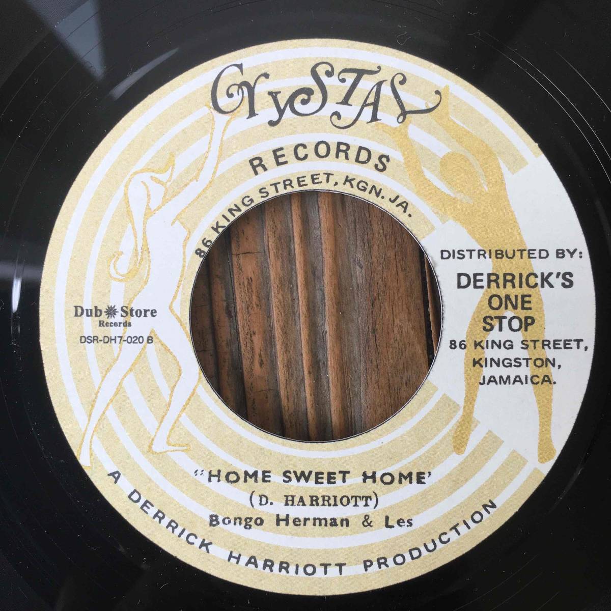 ★極美盤！【Junior Soul (Junior Murvin) - The Hustler / Bongo Herman & Les - Home Sweet Home】7inch Crystal/Dub Store JPN Reissueの画像2