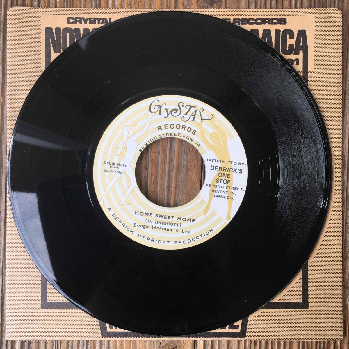 ★極美盤！【Junior Soul (Junior Murvin) - The Hustler / Bongo Herman & Les - Home Sweet Home】7inch Crystal/Dub Store JPN Reissueの画像4