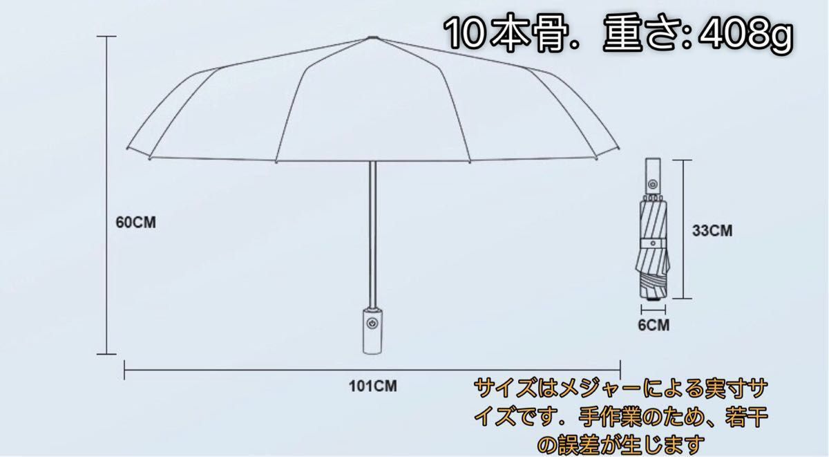 【2023新登場10本骨】折りたたみ傘 折り畳み傘 自動開閉 耐風 逆折り式 日傘 晴雨兼用 梅雨対策 紫外線遮蔽 軽量 傘