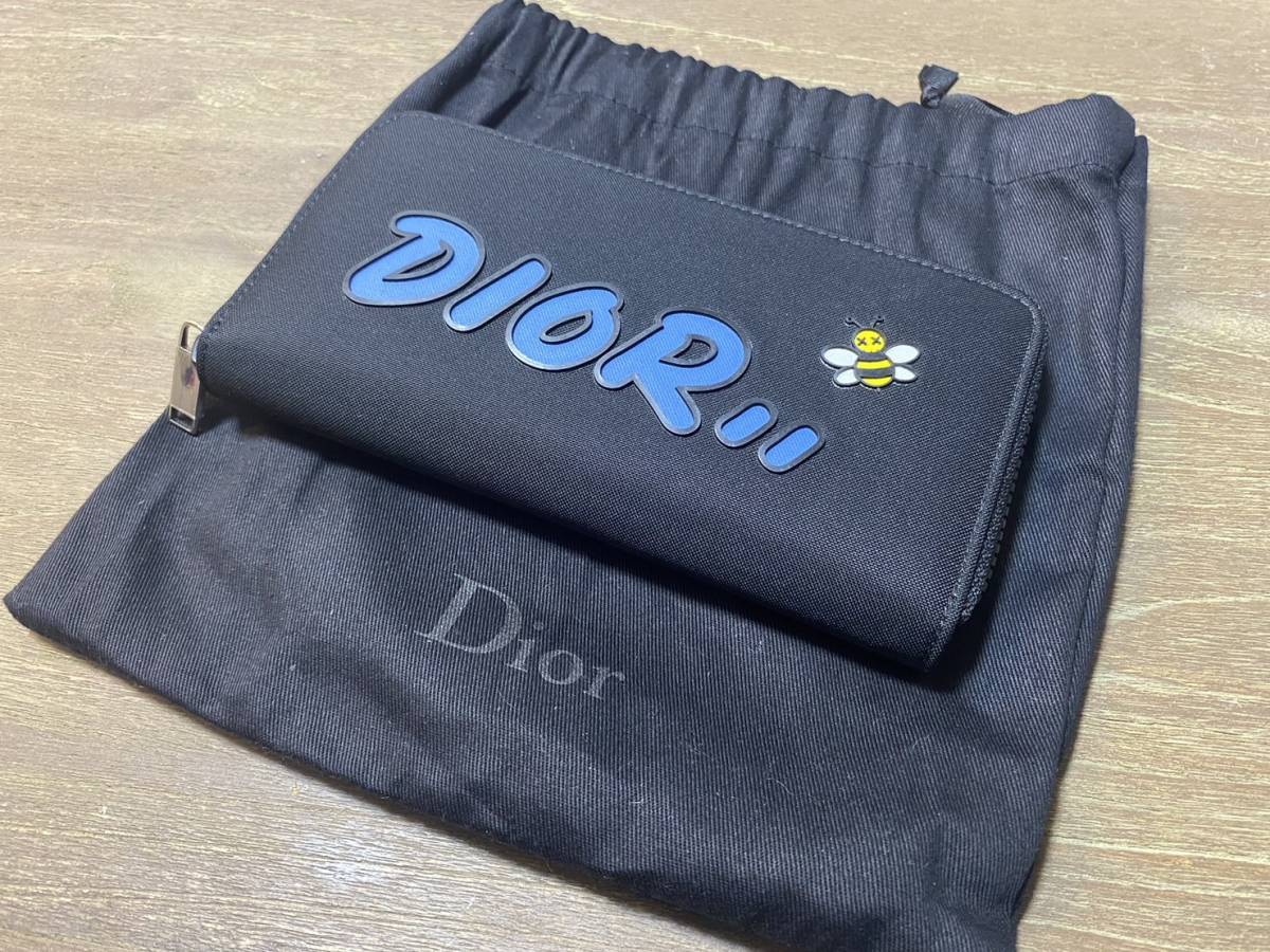 新品・送料込み】Dior HOMME KAWS BEE 長財布 ディオール カウズ(服飾
