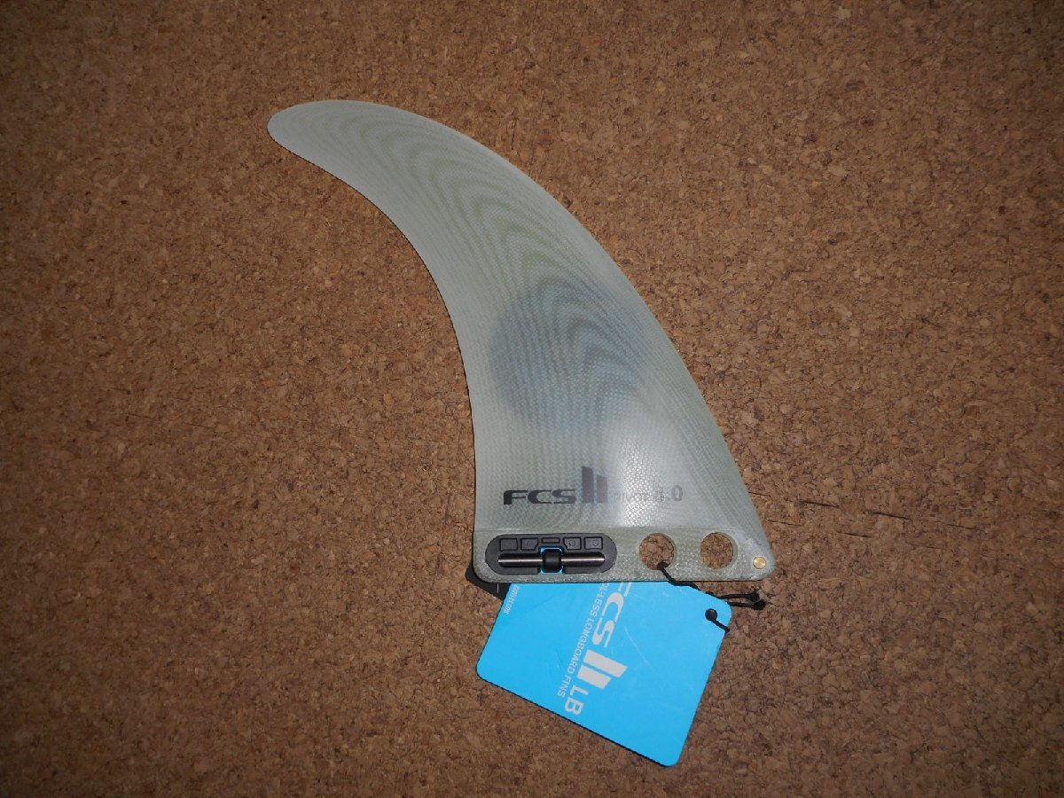 送料無料▲FCS II PIVOT PG LONGBOARD FIN 8.0 CLEAR　新品_画像2