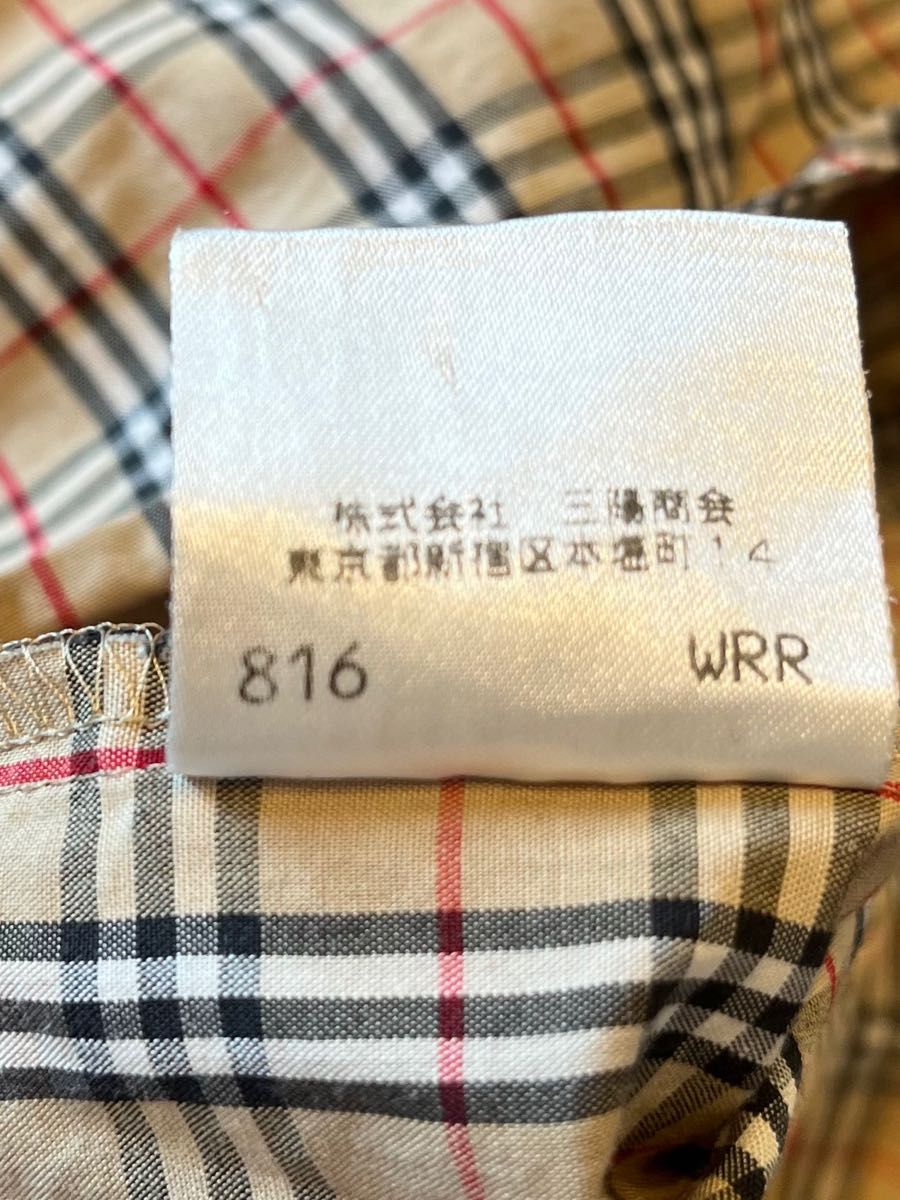 バーバリーブルーレーベル　ノバチェックシャツ　ホース刺繍　38 美品 長袖シャツ チェック柄