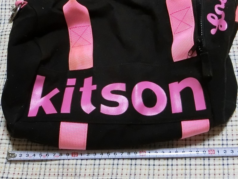 Kitson キットソン 取り外し ショルダー バッグ ハンドバッグ　ピンクロゴ_画像6