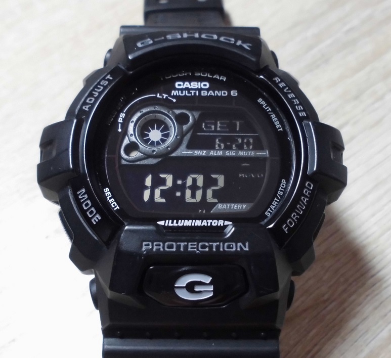 大人気新作 LEDライト 反転液晶 電波ソーラー GW-8900A-1JF Gショック