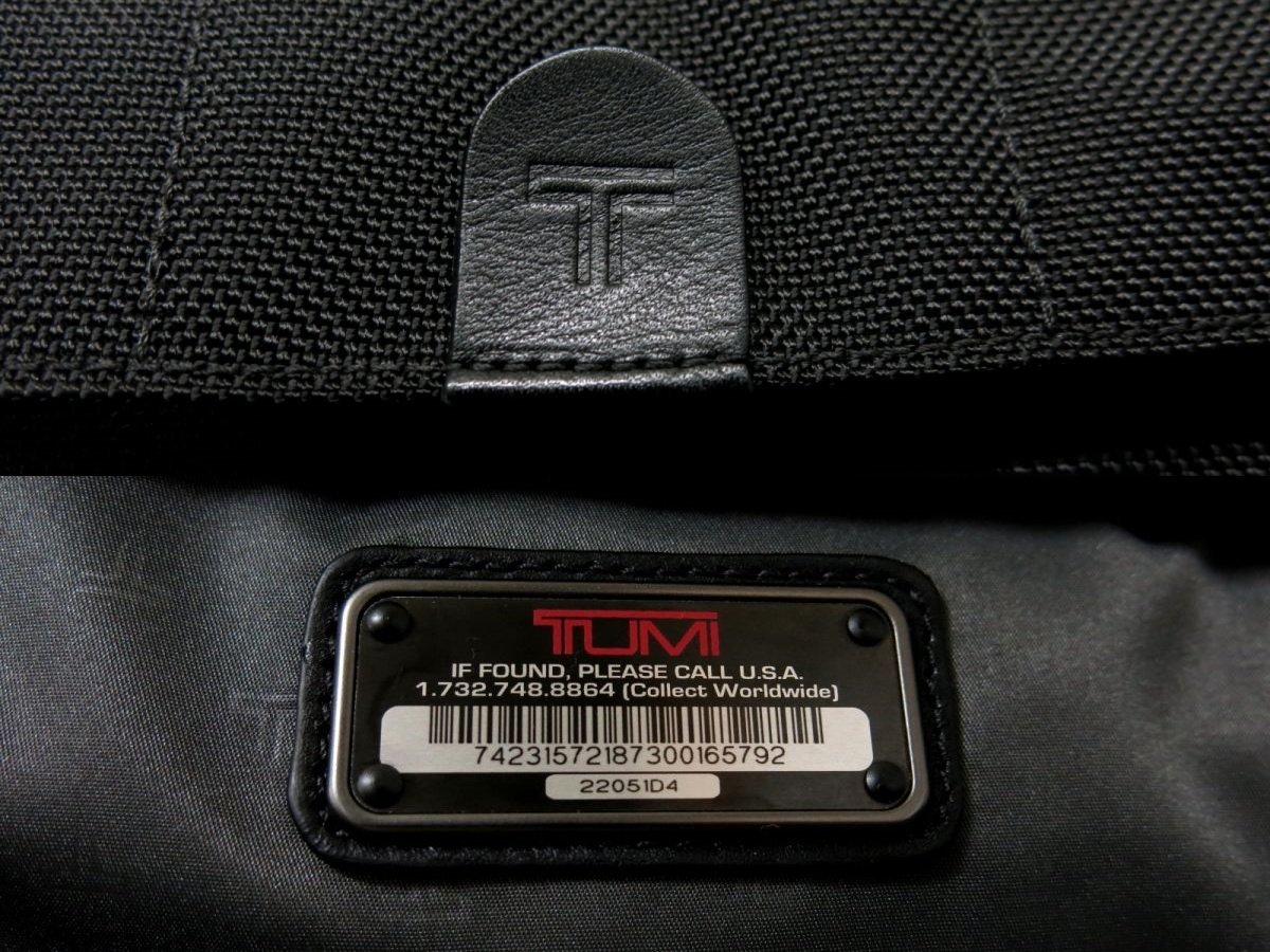 ●超美品●TUMI トゥミ●22051D4●メンズ●ナイロン カーフ レザー 本革●2輪 トロリー キャリーケース●黒●大容量 旅行 かばん●Js37272_画像6