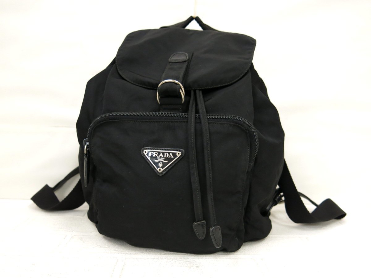 ◇美品◇PRADA プラダ◇ナイロン サフィアーノ レザー 本革◇リュック